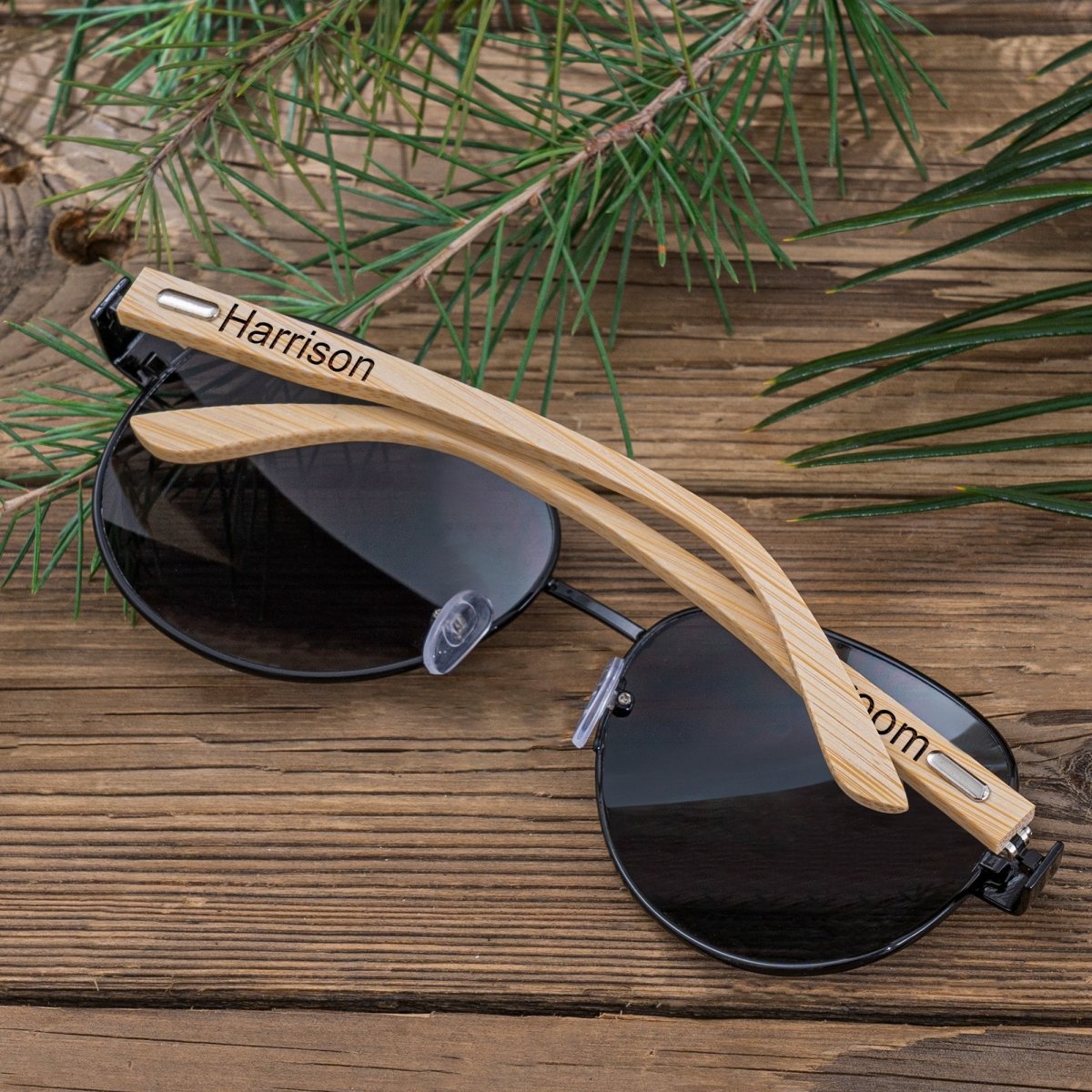 Unique Personalized UV Aviators Customized Sunglasses Gifts for Men by Groovy Guy