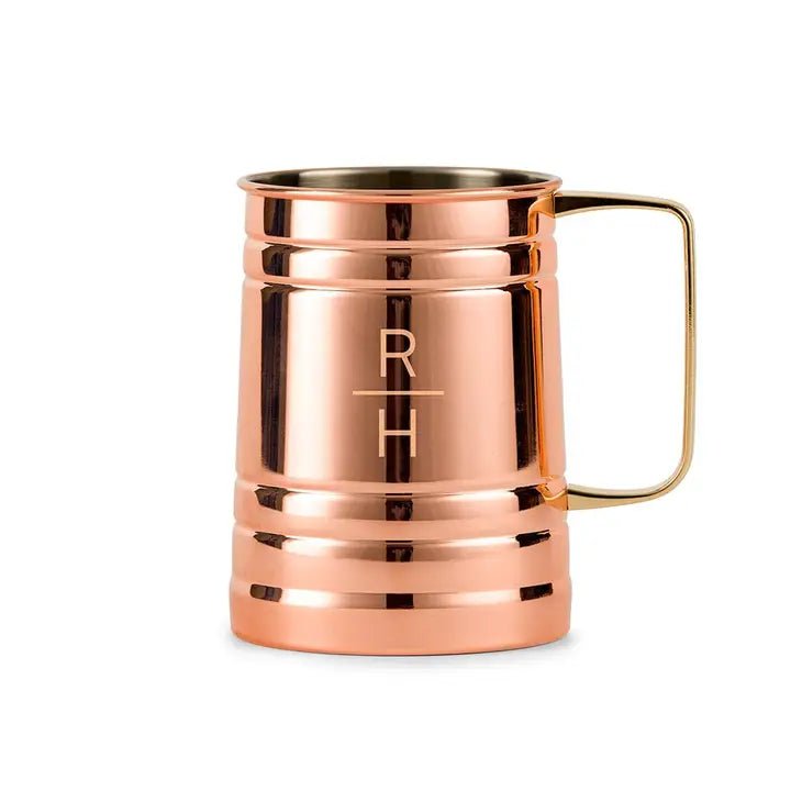 Unique Personalized Copper Moscow Mule Stein Customized Bar Gifts for Men by Groovy Guy