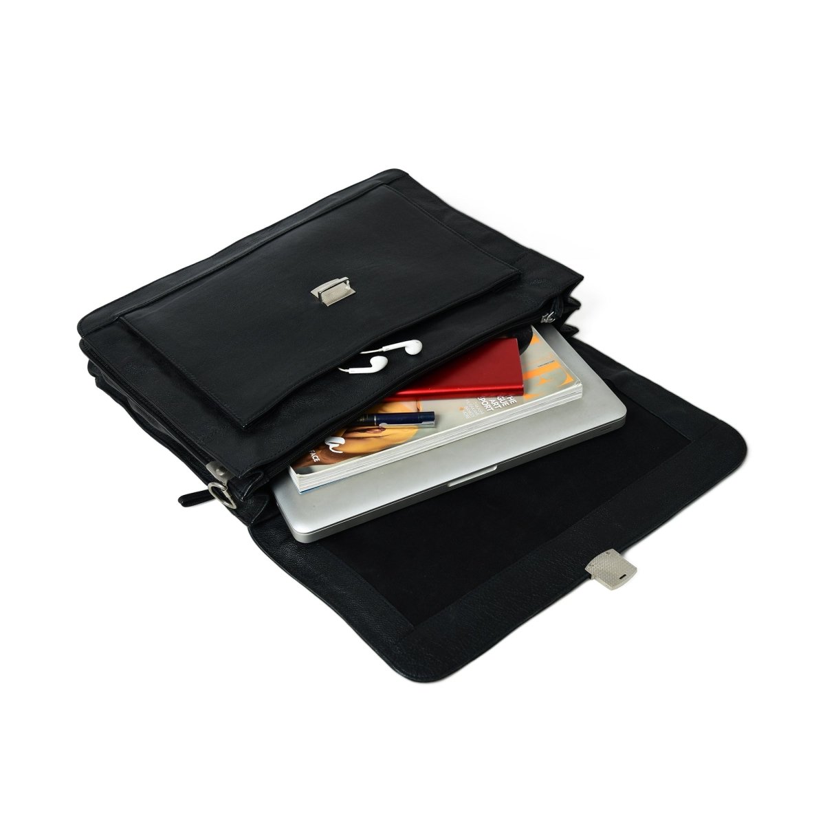 Unique Personalized Business Attache Laptop Bag - Italian Finish Customized Gifts for Men by Groovy Guy