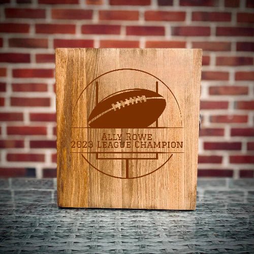 Unique Personalized Fantasy Football Champions Decanter Customized Gift Set Gifts for Men by Groovy Guy