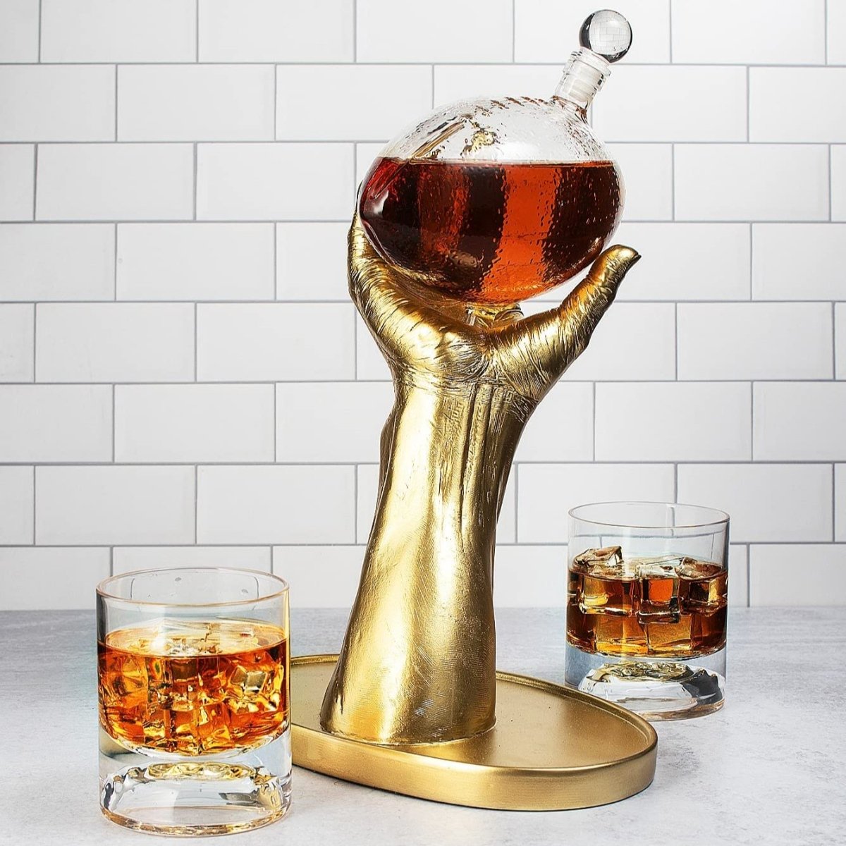 Unique Personalized Football Trophy Decanter Customized Gifts for Men by Groovy Guy