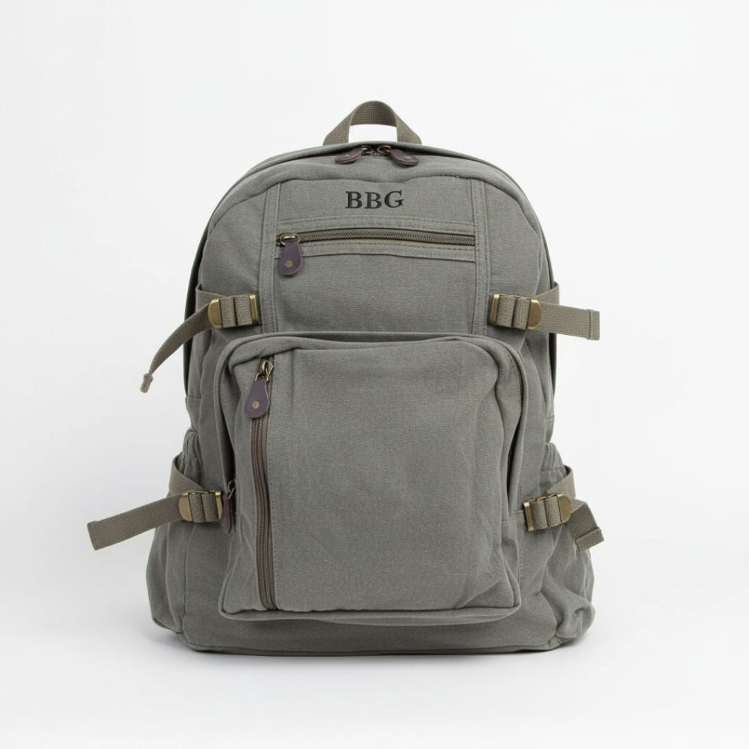 Voyager Personalized Canvas Backpack