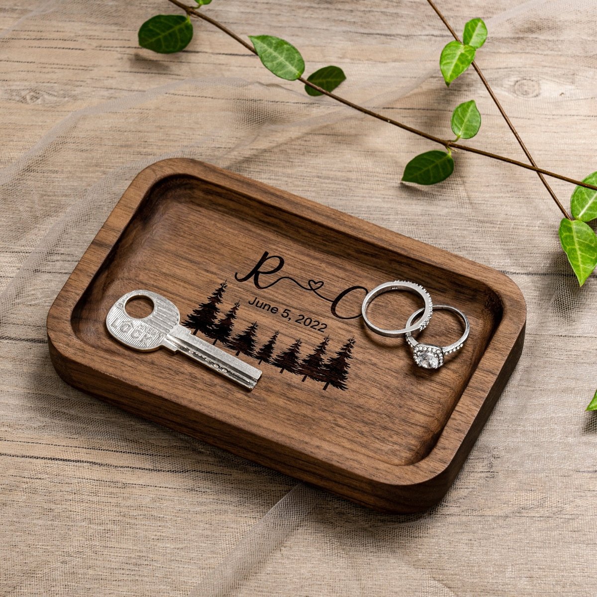 Unique Personalized Forever Valet Tray Customized Valet Tray Gifts for Men by Groovy Guy