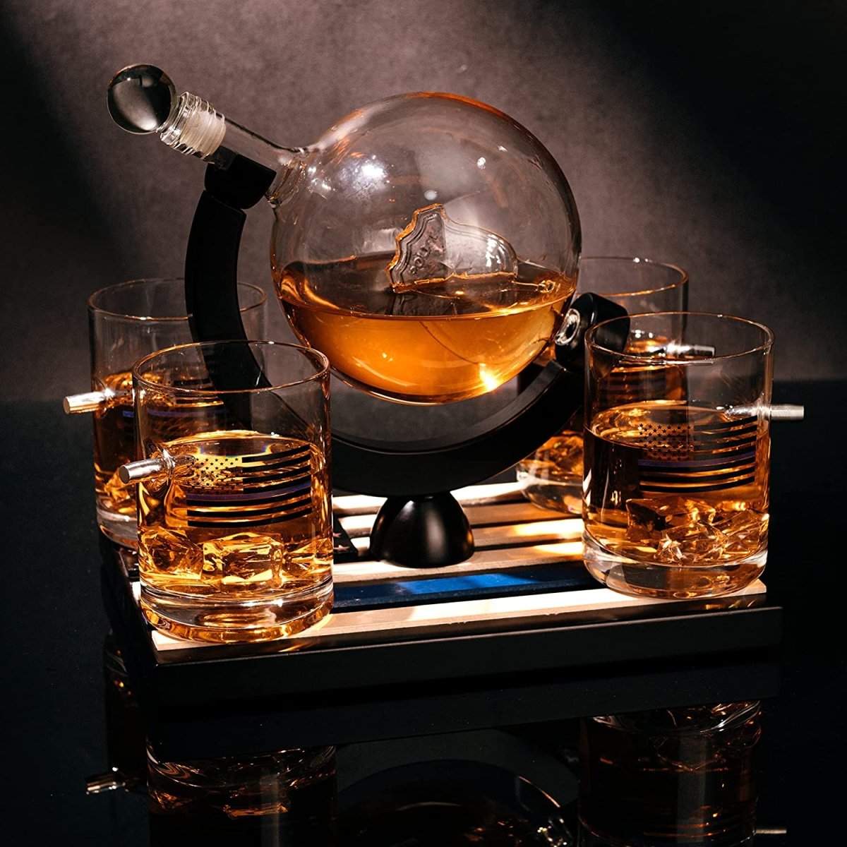 Unique Personalized Police Officers Decanter Customized Gifts for Men by Groovy Guy