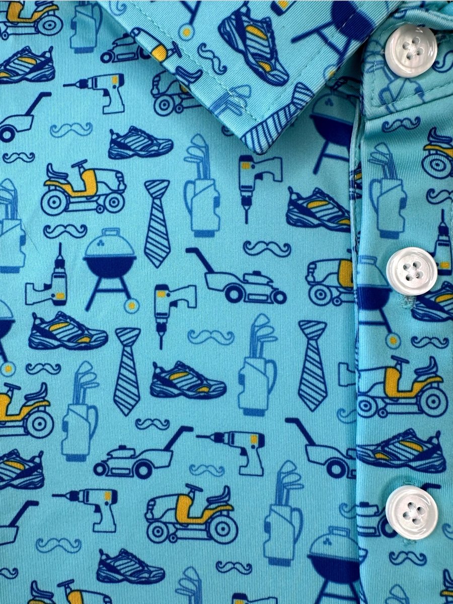 Unique Personalized The Dad Life Customized golf Polos Gifts for Men by Groovy Guy