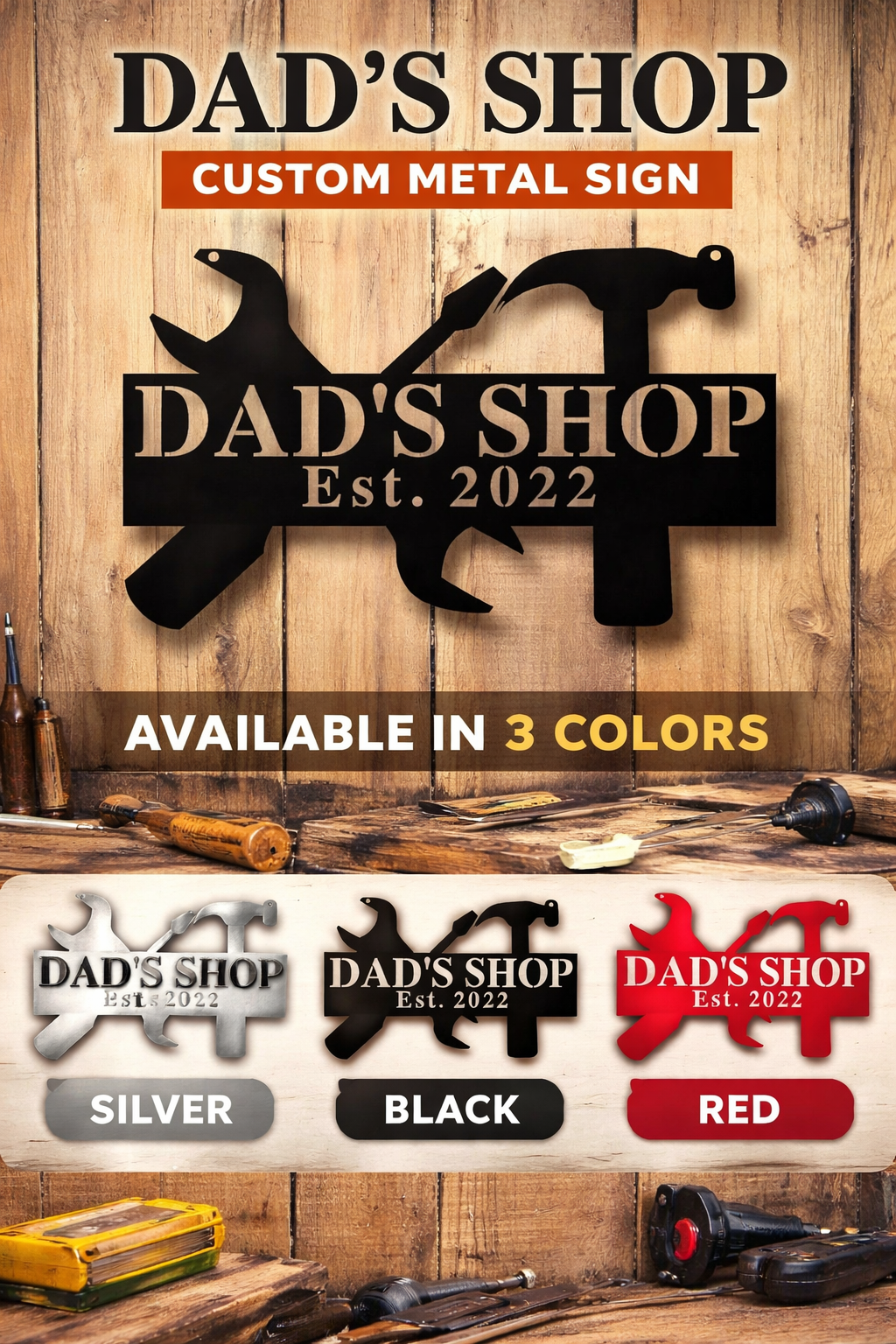 Work Shop Metal Sign