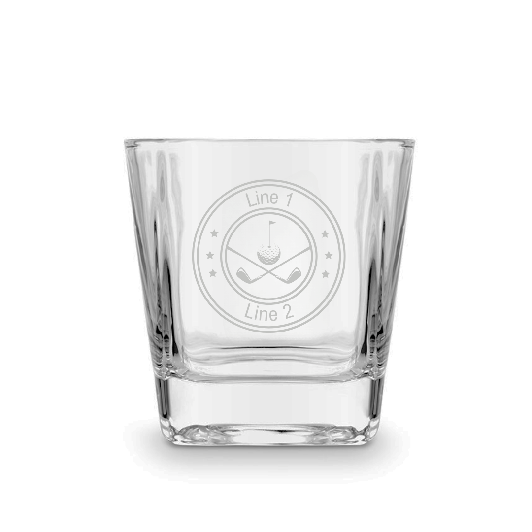 Unique Personalized Swing 'n Sip Golf Whiskey Glass Customized Golf Outing Gifts for Men by Groovy Guy