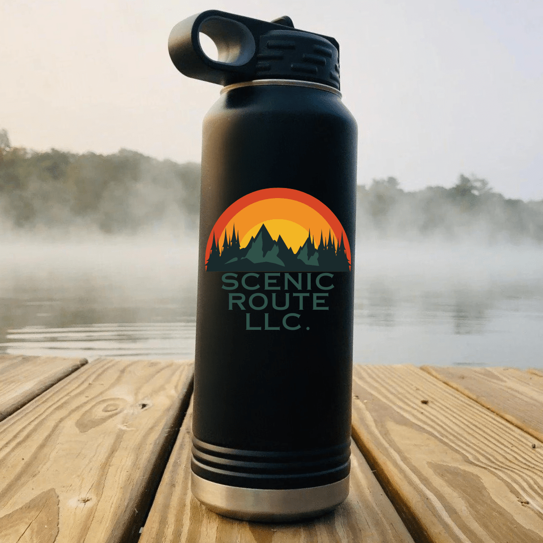 Unique Personalized UV Logo Water Bottle Customized Golf Outing Gifts for Men by Groovy Guy