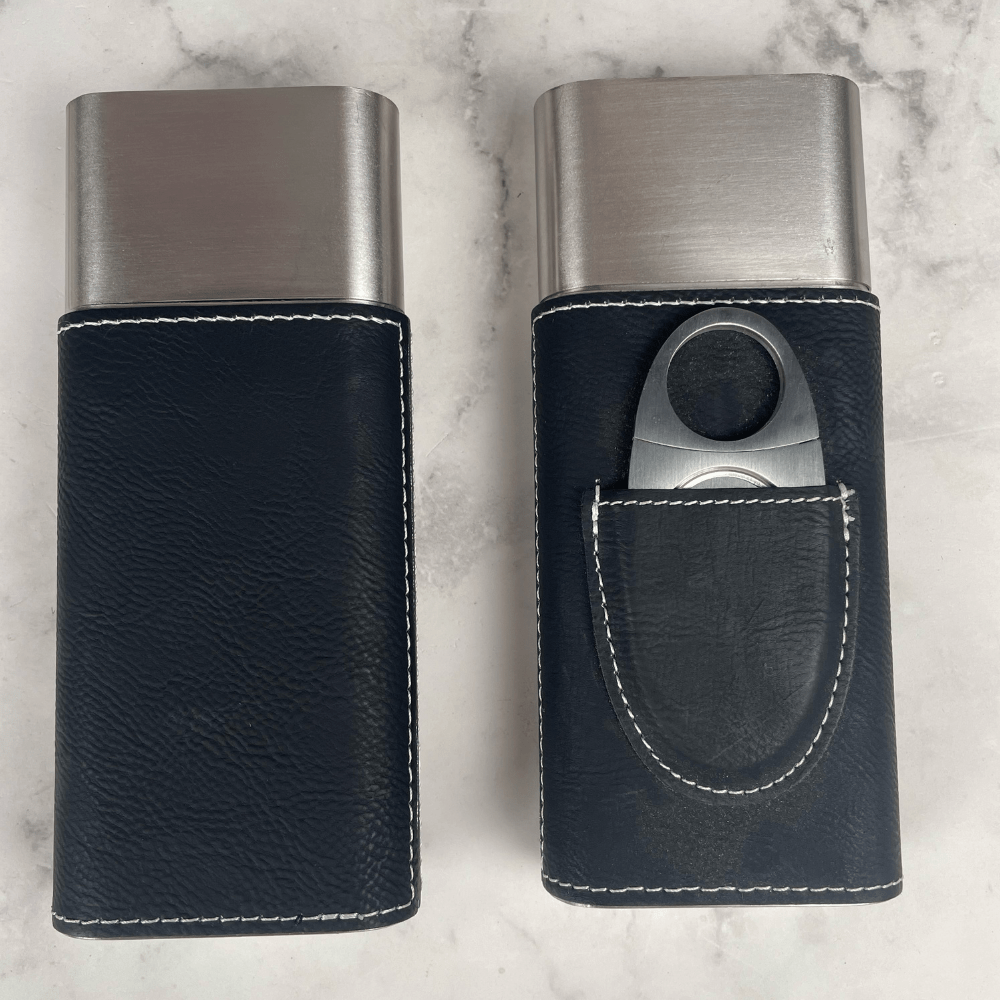 Unique Personalized Engraved Cigar Travel Case Customized Cigar Case Gifts for Men by Groovy Guy