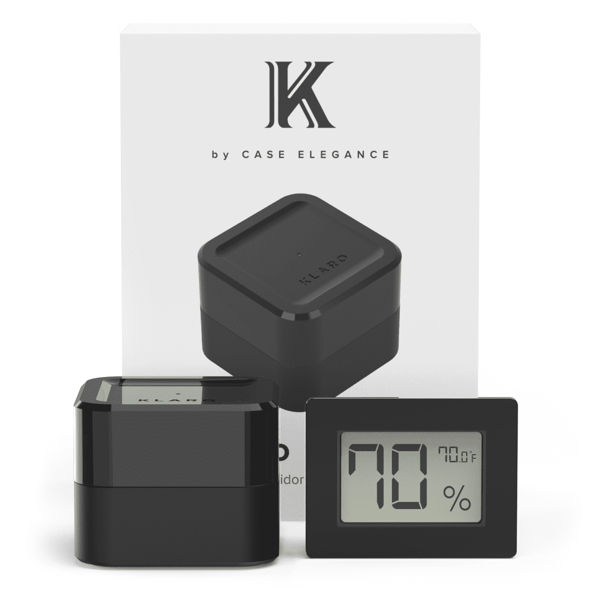 Unique Personalized Klaro Valet - Smart Humidor Customized hygrometer Gifts for Men by Groovy Guy