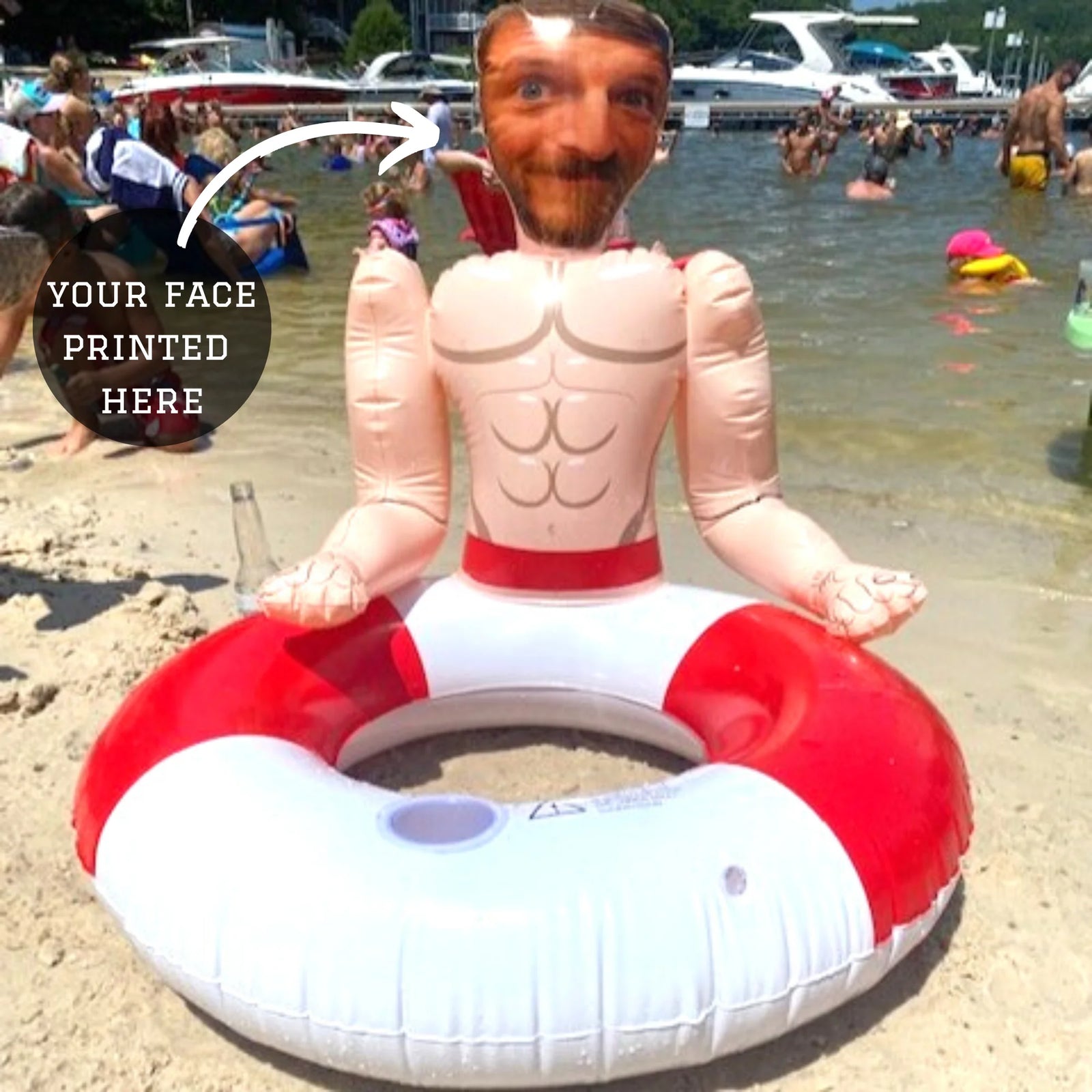 Unique Personalized Custom Pool Float Customized Funny Gifts for Men by Groovy Guy