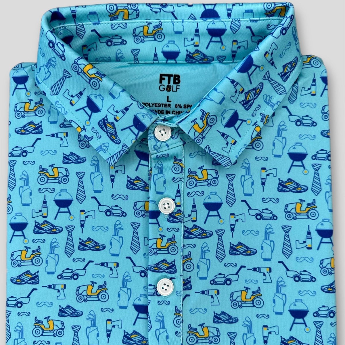 Unique Personalized The Dad Life Customized golf Polos Gifts for Men by Groovy Guy