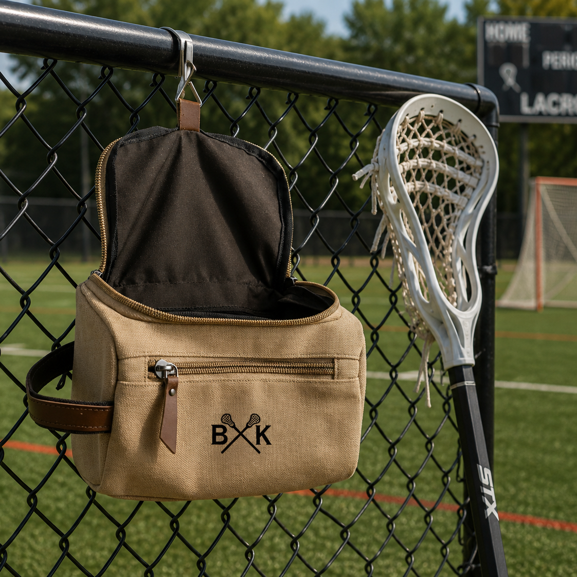 Coach's Whistle Lacrosse Coach Toiletry Bag