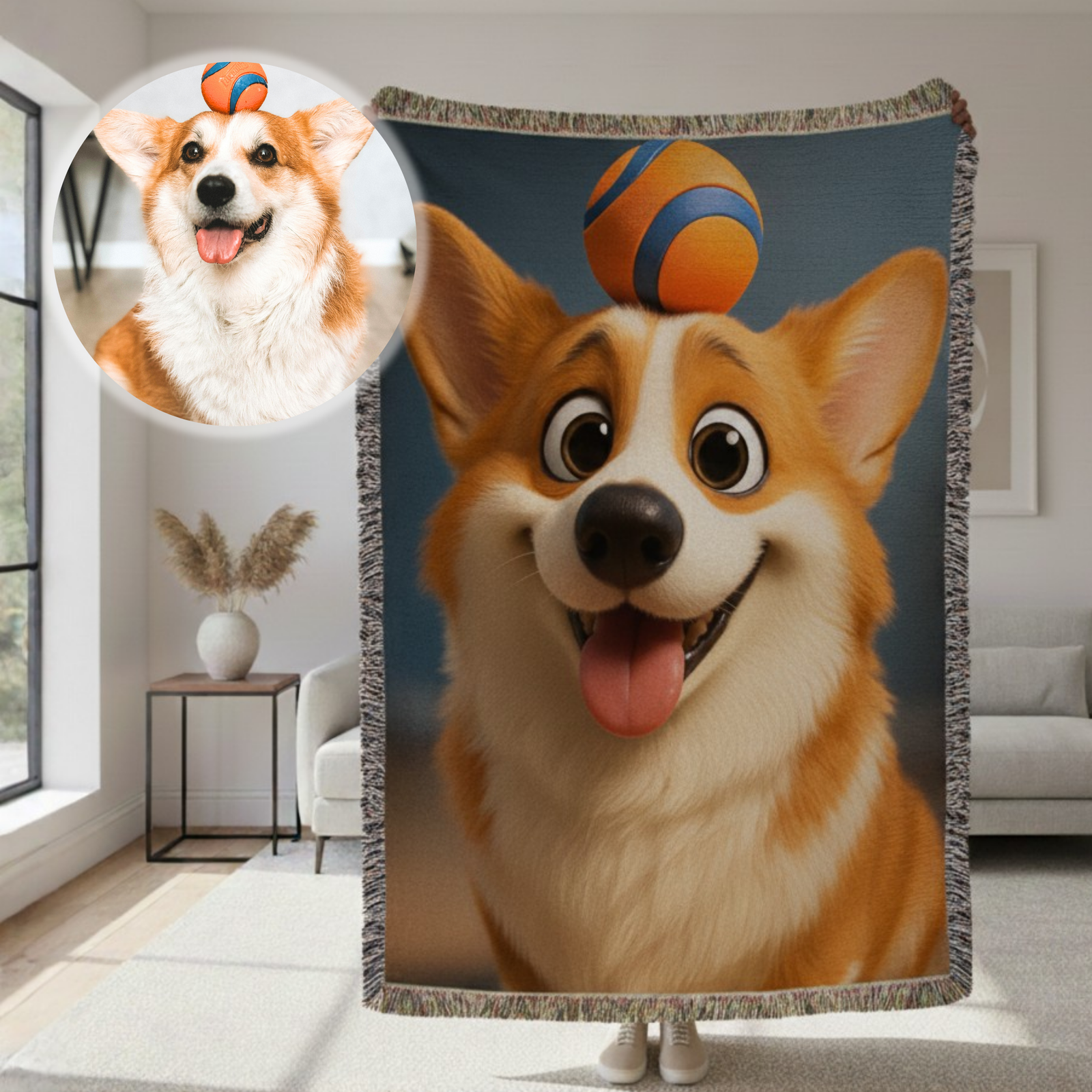 Animated Woven Photo Blanket