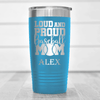 Light Blue Baseball Tumbler With Echoing Cheers From The Diamond Design