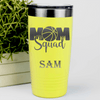 Yellow Basketball Tumbler With Elite Moms Of The Court Design