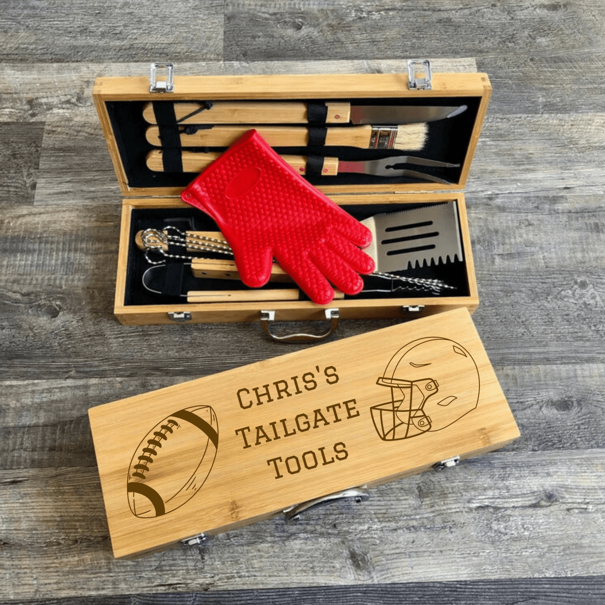 Unique Personalized Tailgate Tools Customized Gift Set Gifts for Men by Groovy Guy
