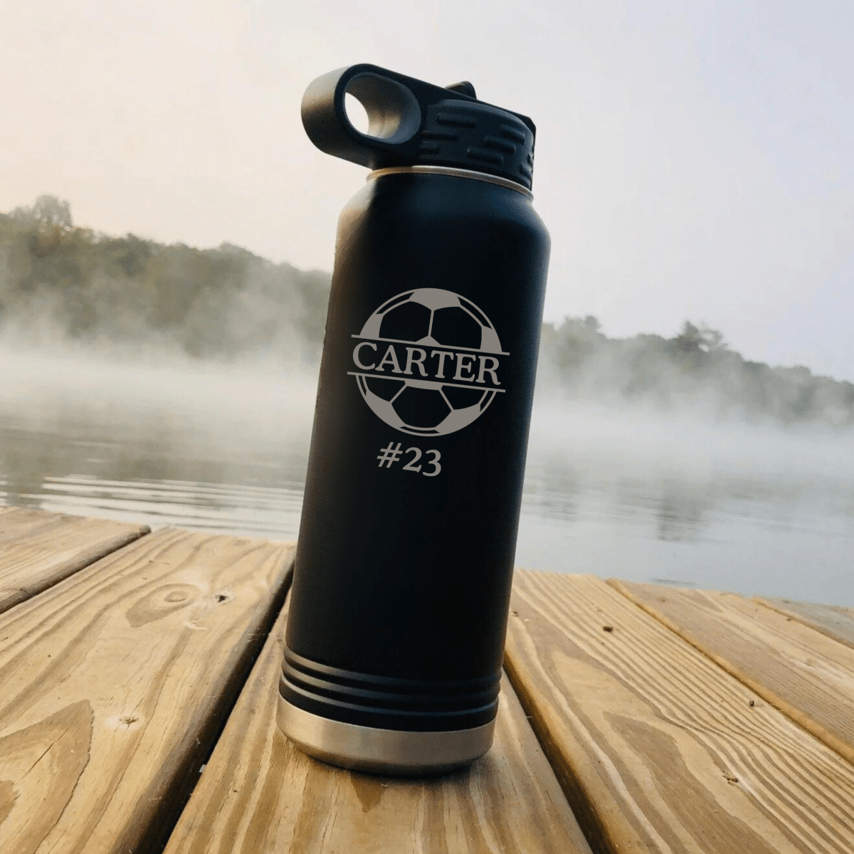 Unique Personalized Hat Trick Hydration Customized Soccer Gifts for Men by Groovy Guy