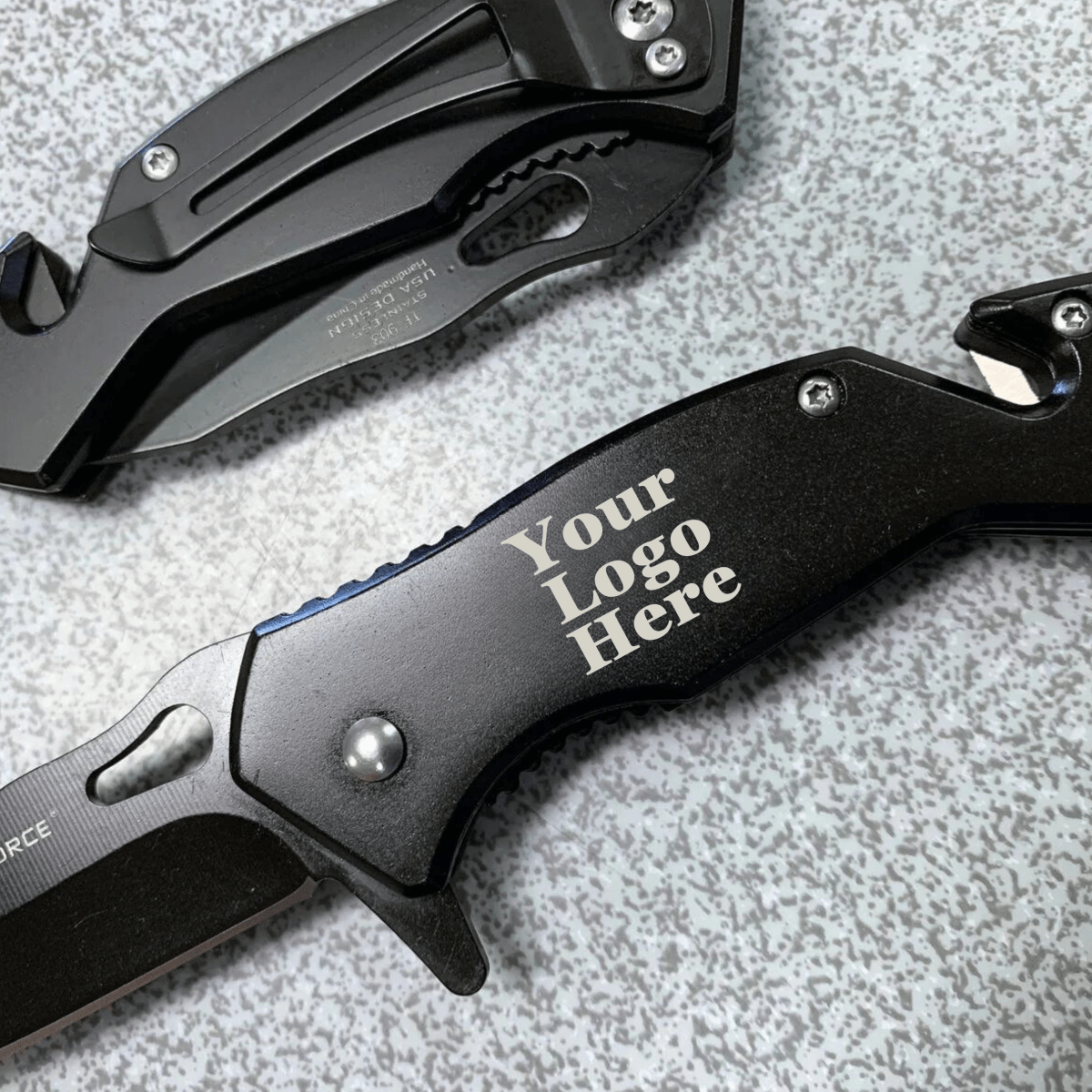 Unique Personalized Custom Logo Tactical Blade Customized Knife Gifts for Men by Groovy Guy