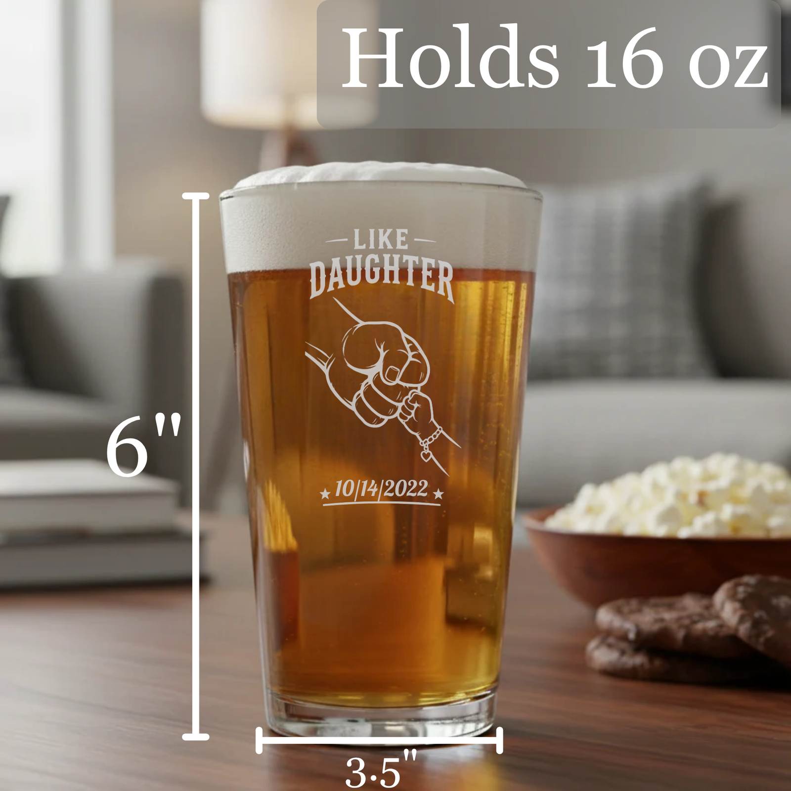 Like Father, Like Daughter Pint Set