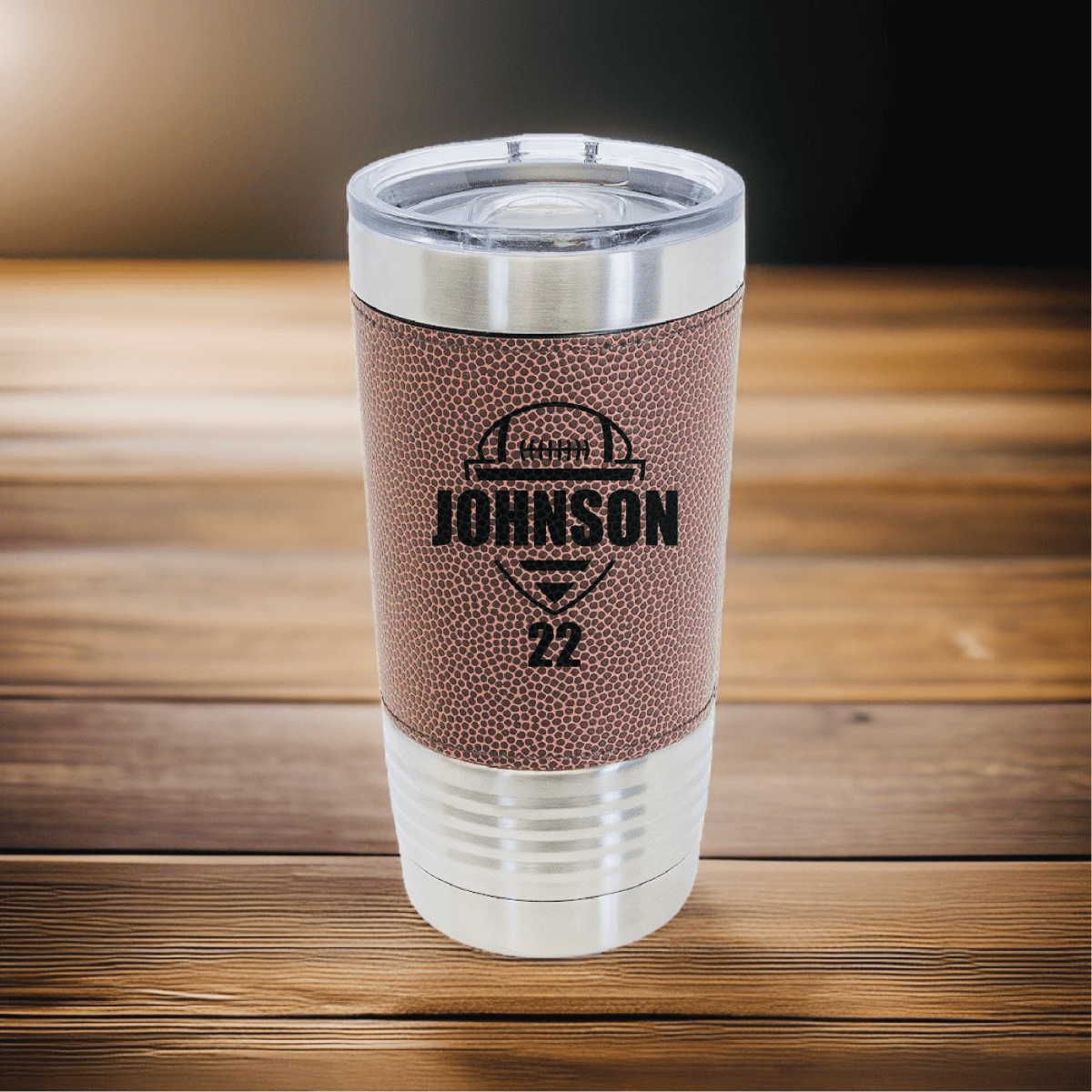 Unique Personalized Touchdown Tumbler Customized Football Tumbler Gifts for Men by Groovy Guy