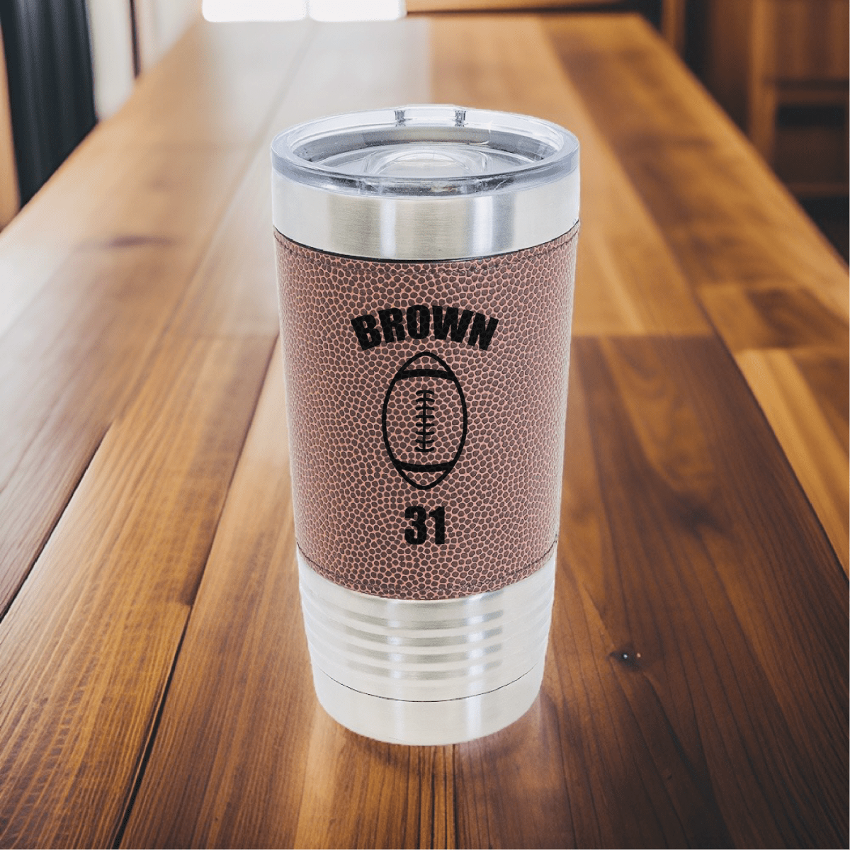 Unique Personalized Touchdown Tumbler Customized Football Tumbler Gifts for Men by Groovy Guy