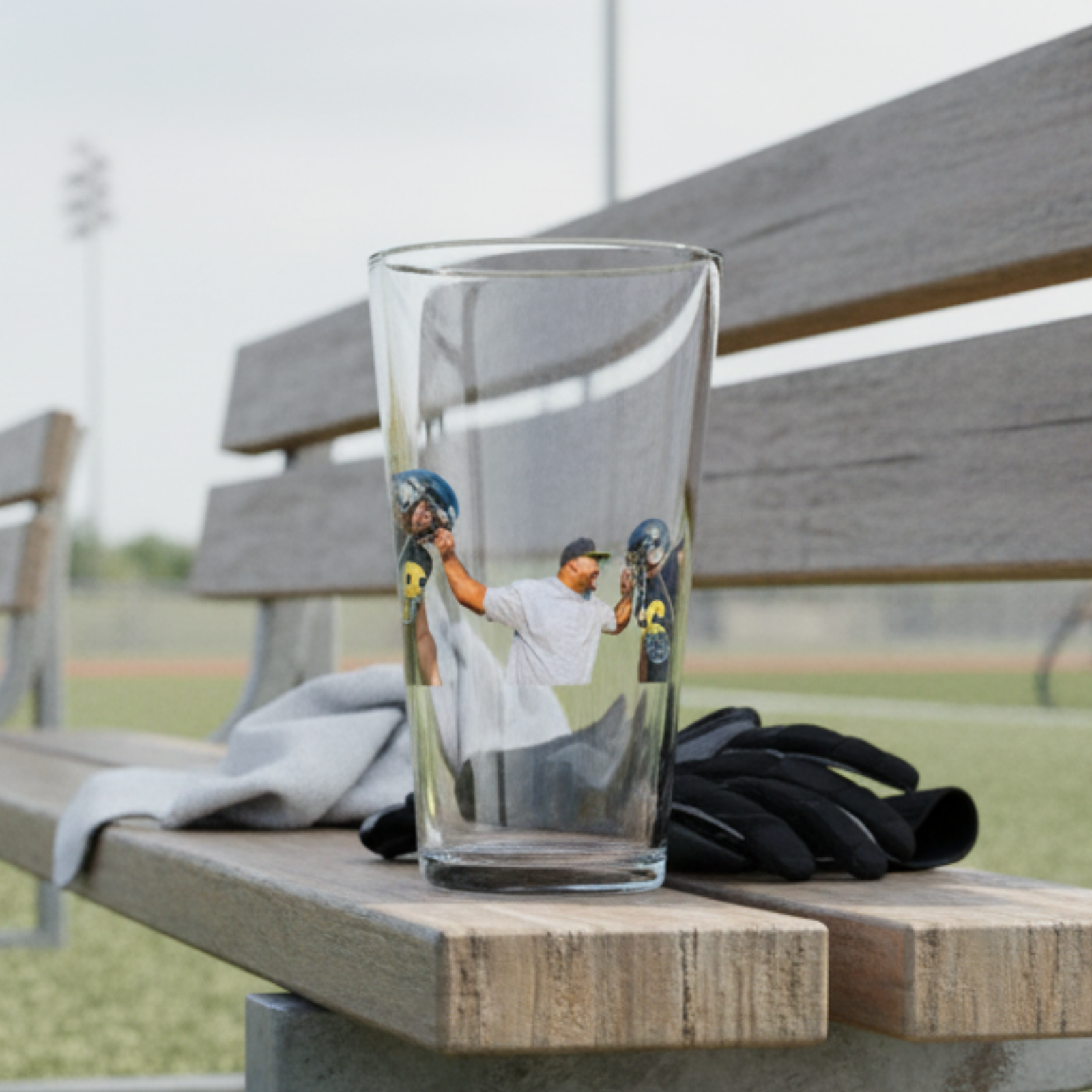 Custom Sports Photo Pint Glass