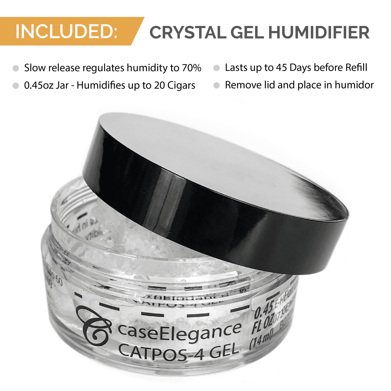 Cherry wood desktop humidor with Spanish cedar lining and digital hygrometer.