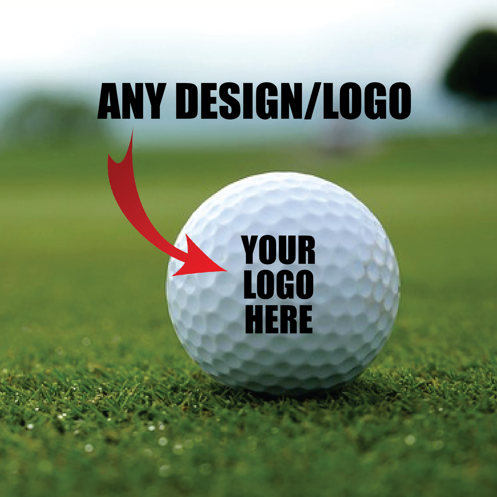 Unique Personalized Custom Logo Golf Balls - Your Brand, Your Game! Customized Golf Gifts for Men by Groovy Guy