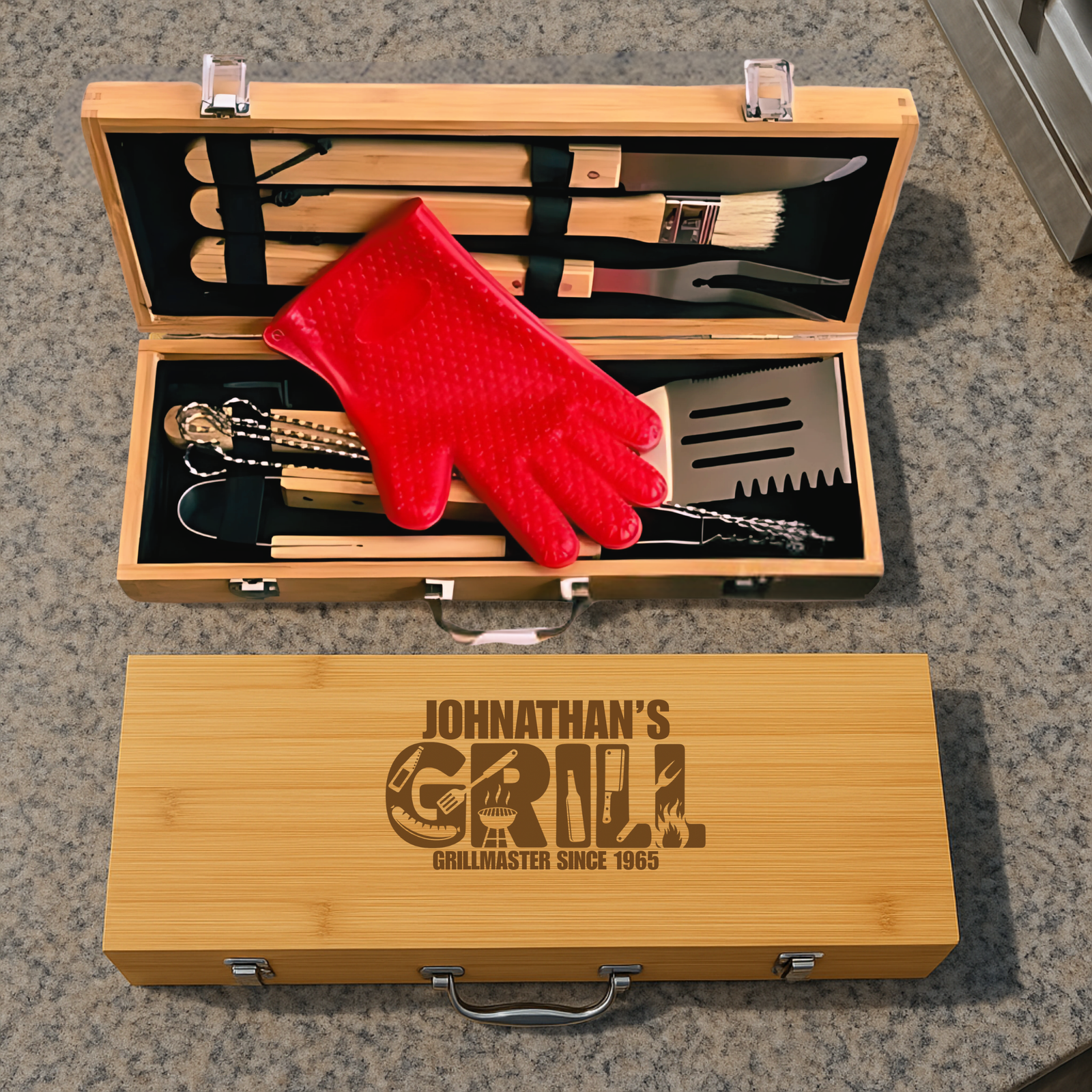Custom Birthday Grilling Set