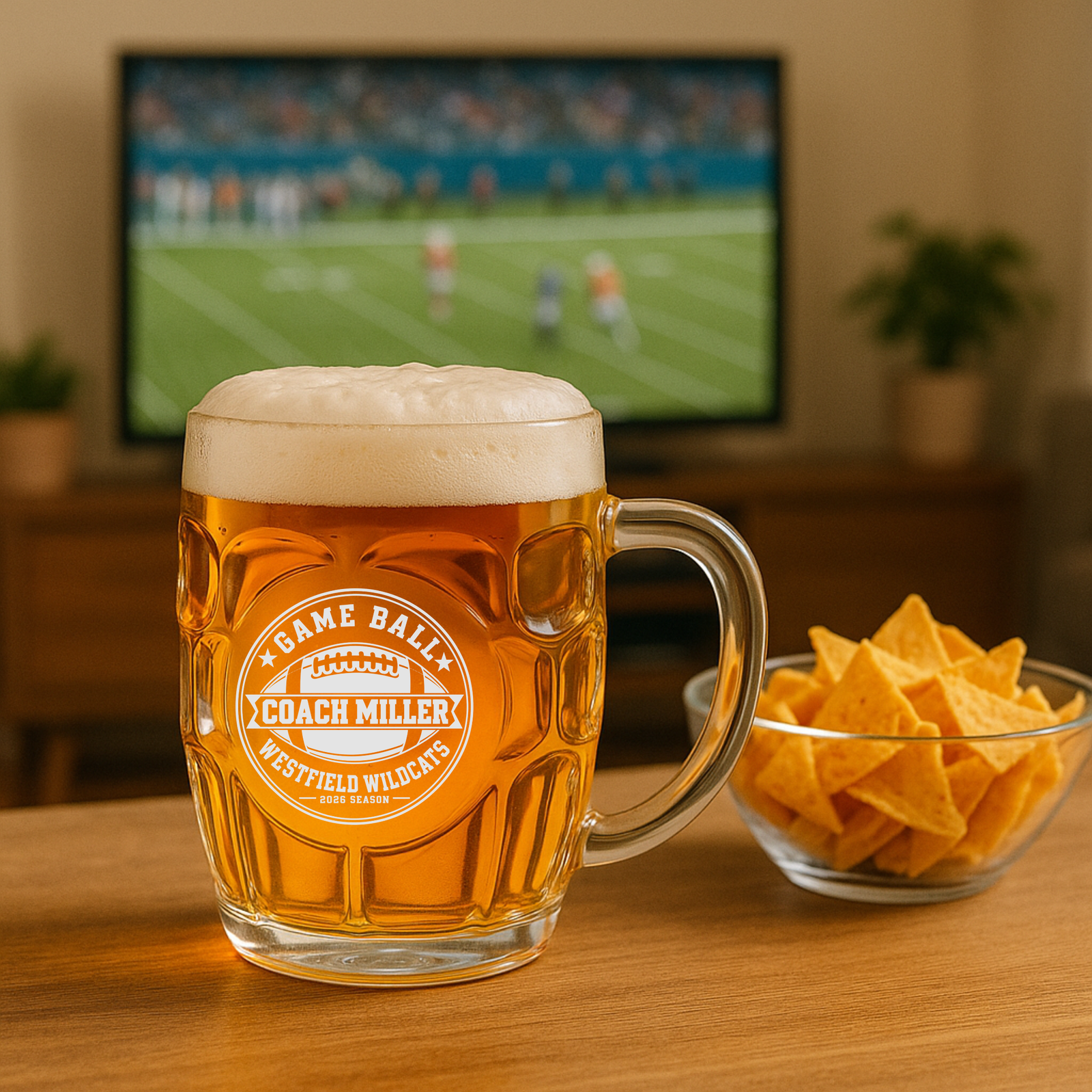 Football Game Ball Beer Mug