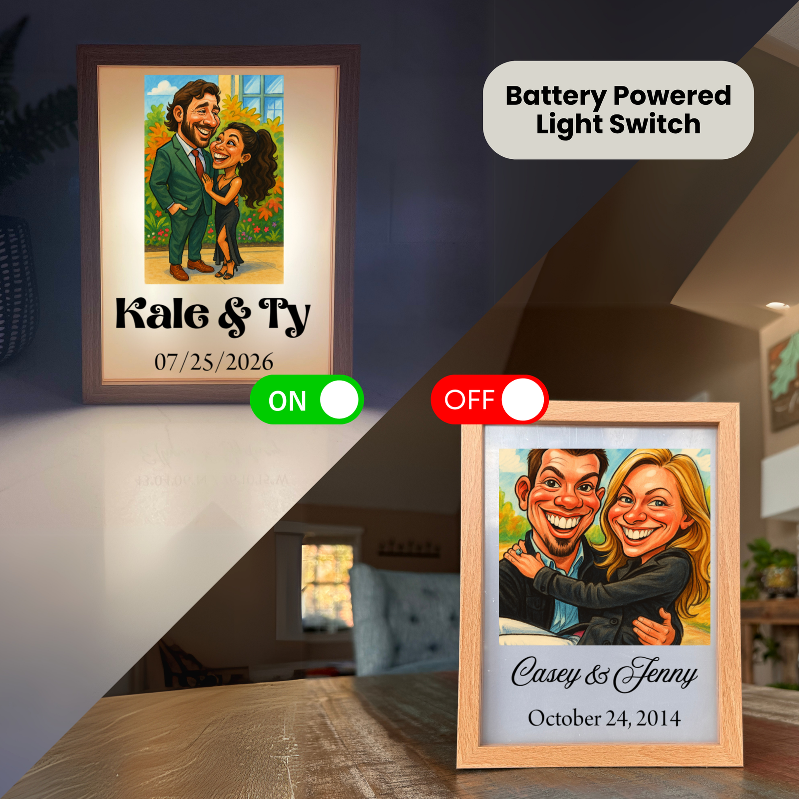 Birthday Caricature Light Box