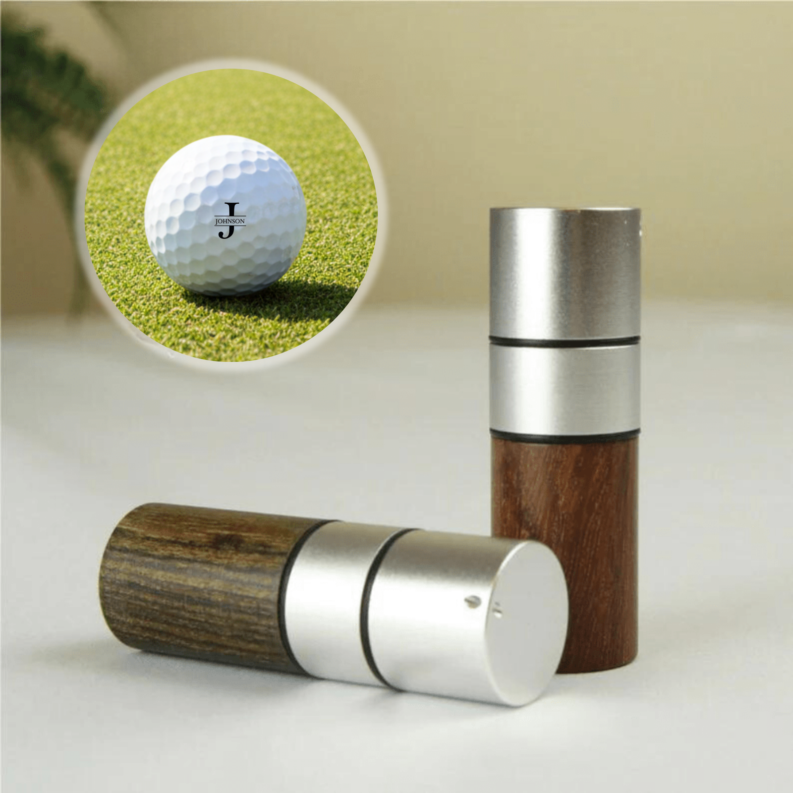 Personalized Wooden Golf Ball Stamp