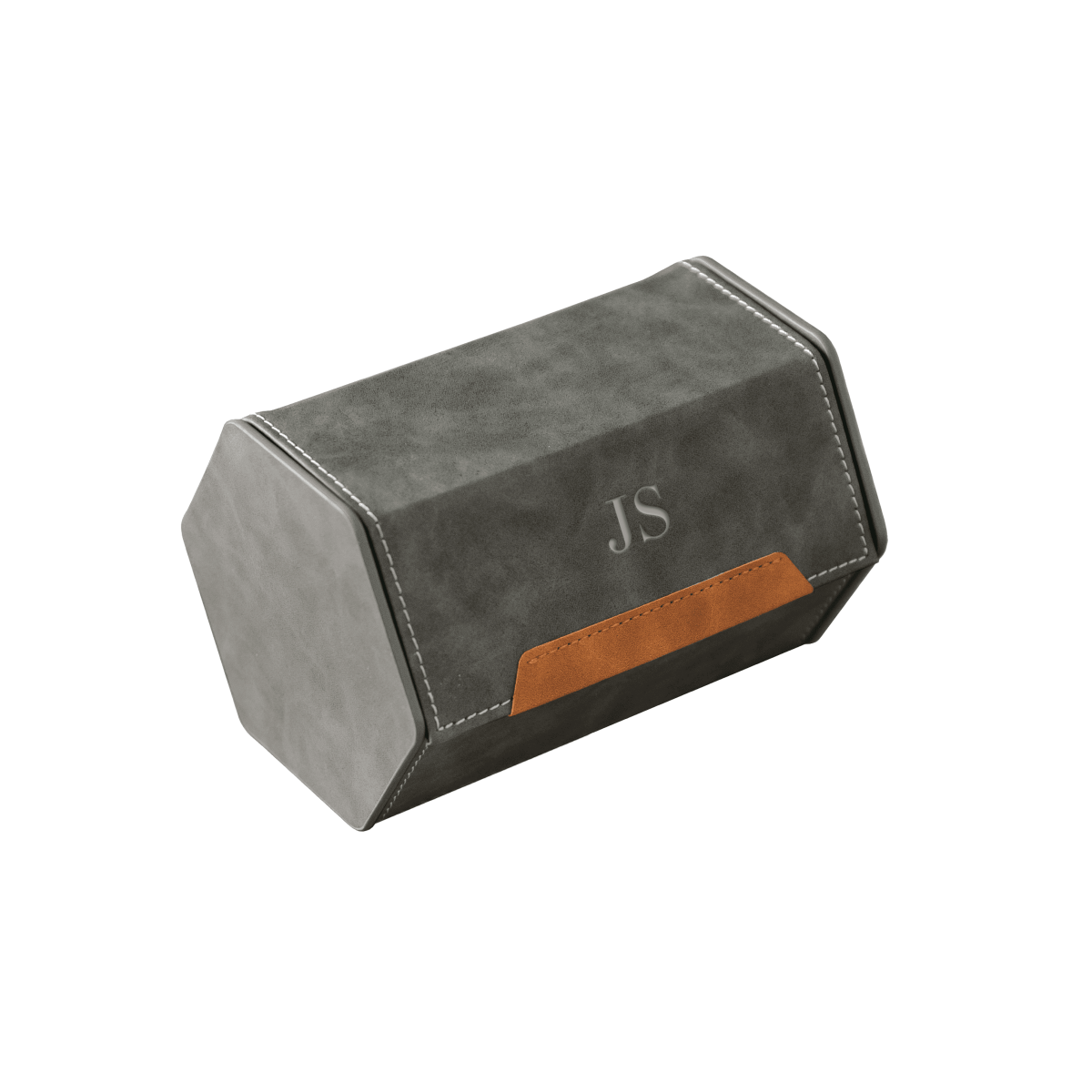 Unique Personalized HEX Travel Watch Roll - 2 Slot Customized watch case Gifts for Men by Groovy Guy