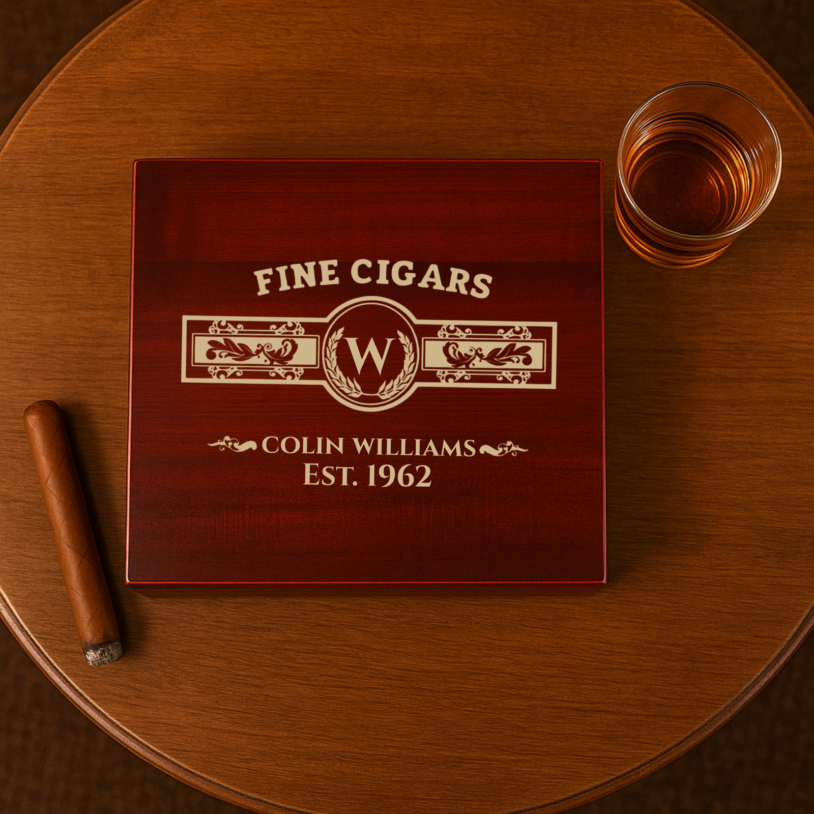 Personalized Cigar Humidor