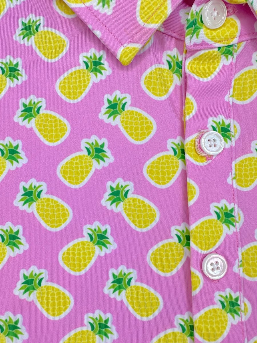 Unique Personalized Pineapple Express Customized golf Polos Gifts for Men by Groovy Guy