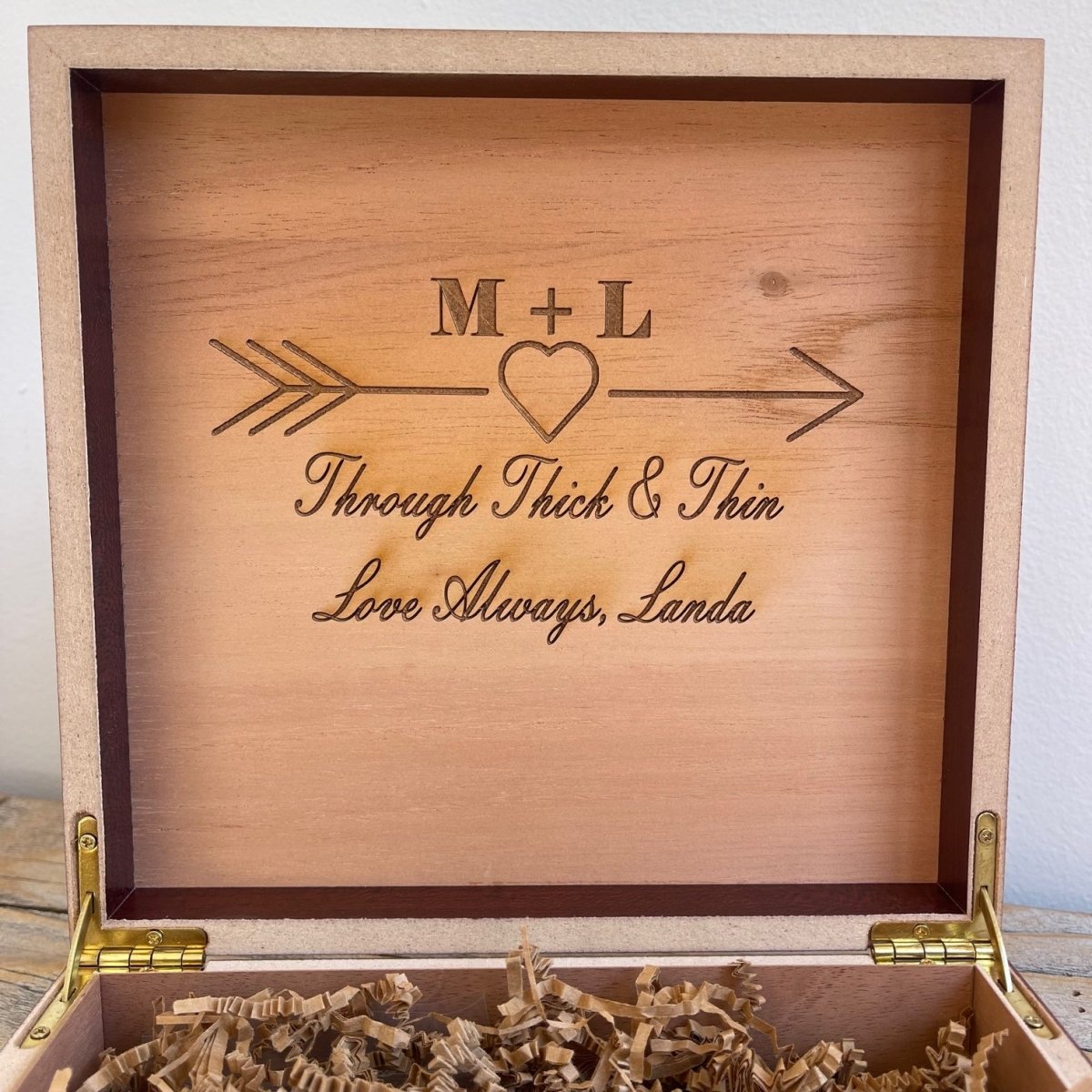 Unique Personalized Personalized Anniversary Memory Keepsake Box Customized Valentines Gifts for Men by Groovy Guy