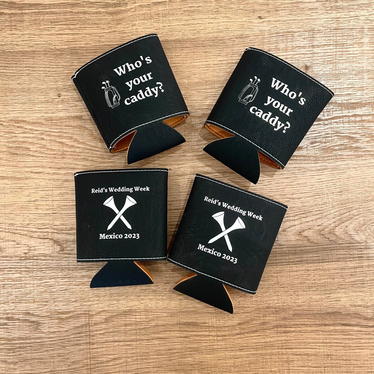 Unique Personalized Bachelor Party Golf Weekend Koozie Customized Personalized Koozie Gifts for Men by Groovy Guy