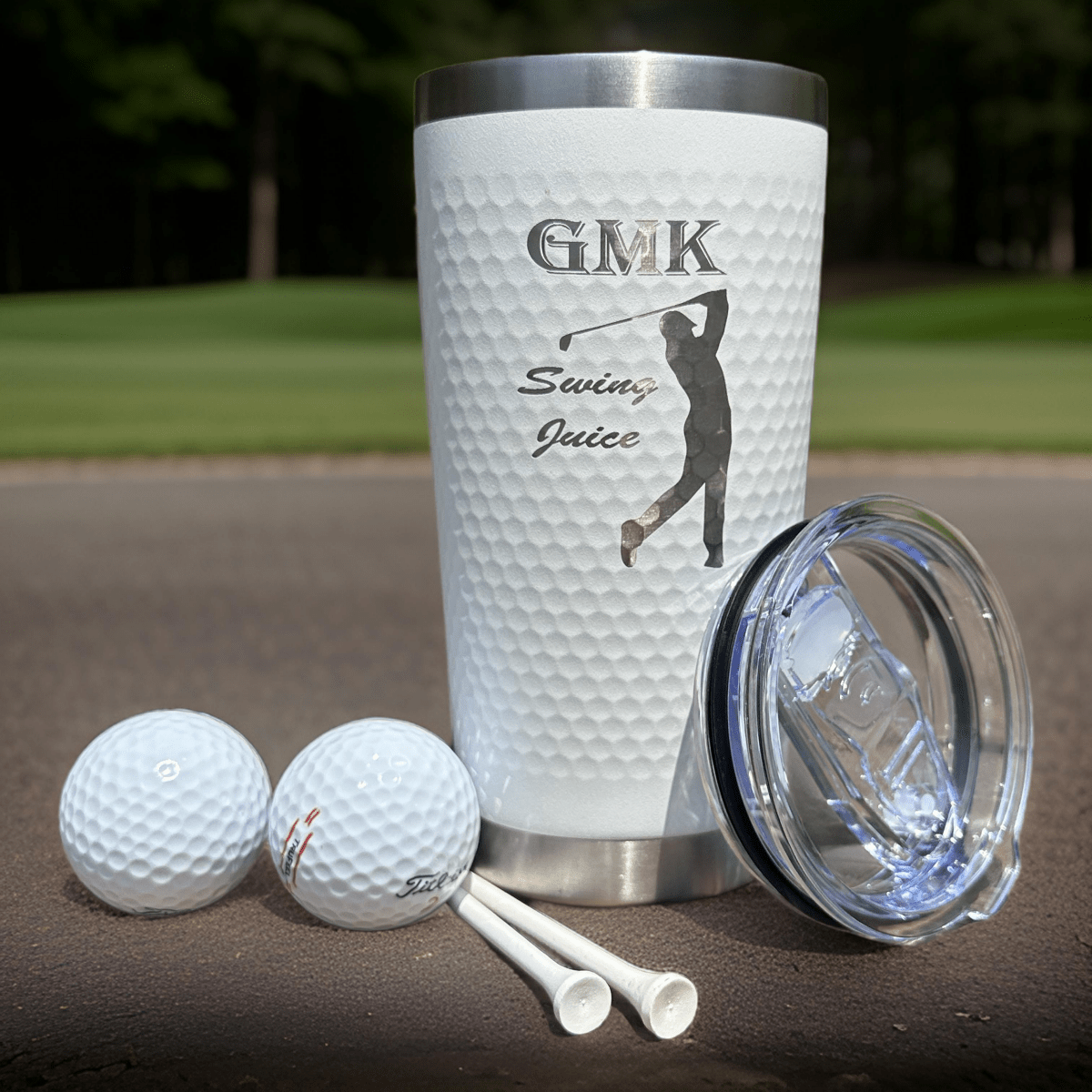 Unique Personalized Custom Golf Ball Tumbler Customized Golf Gifts for Men by Groovy Guy