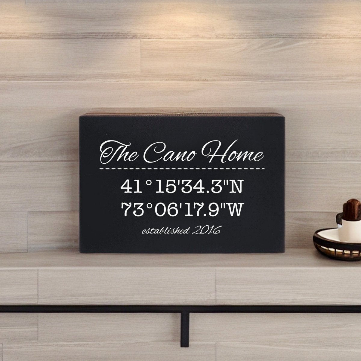 Unique Personalized Our Home Coordinates Sign Customized Pub Signs Gifts for Men by Groovy Guy