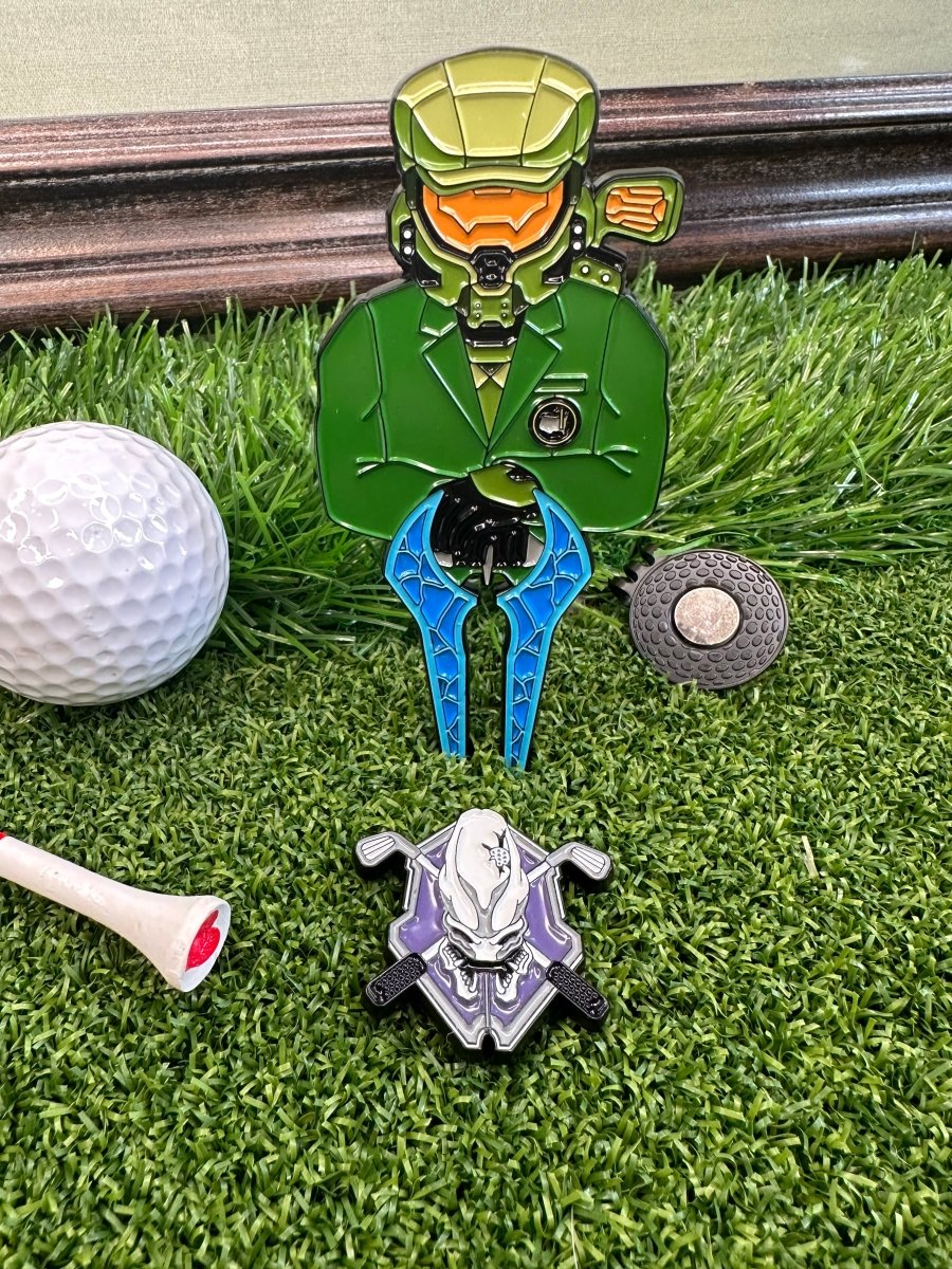 Unique Personalized The Master's Chief Golf Divot Tool w/ Legendary Ball Marker Customized Divot Tools Gifts for Men by Groovy Guy