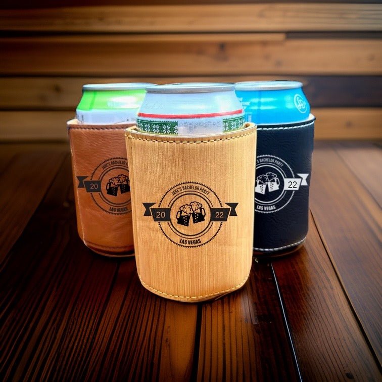 Unique Personalized Custom Bachelor Party Koozie Customized Personalized Koozie Gifts for Men by Groovy Guy