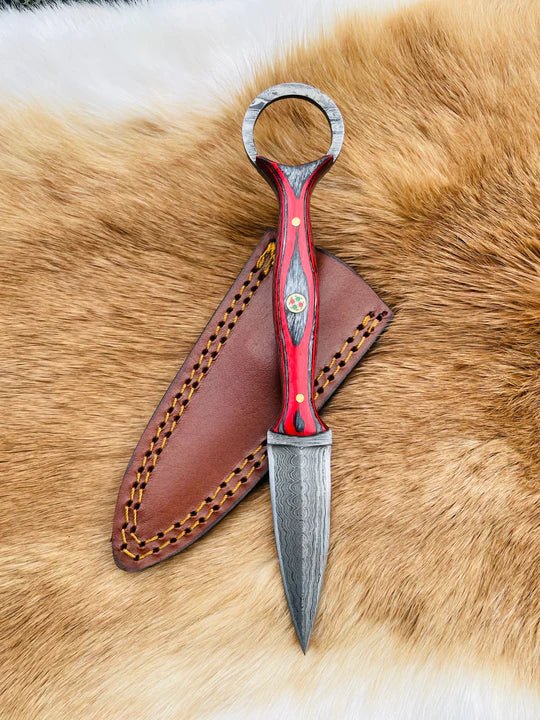 Unique Personalized Titan Shadow Master Customized Damascus Knife Gifts for Men by Groovy Guy