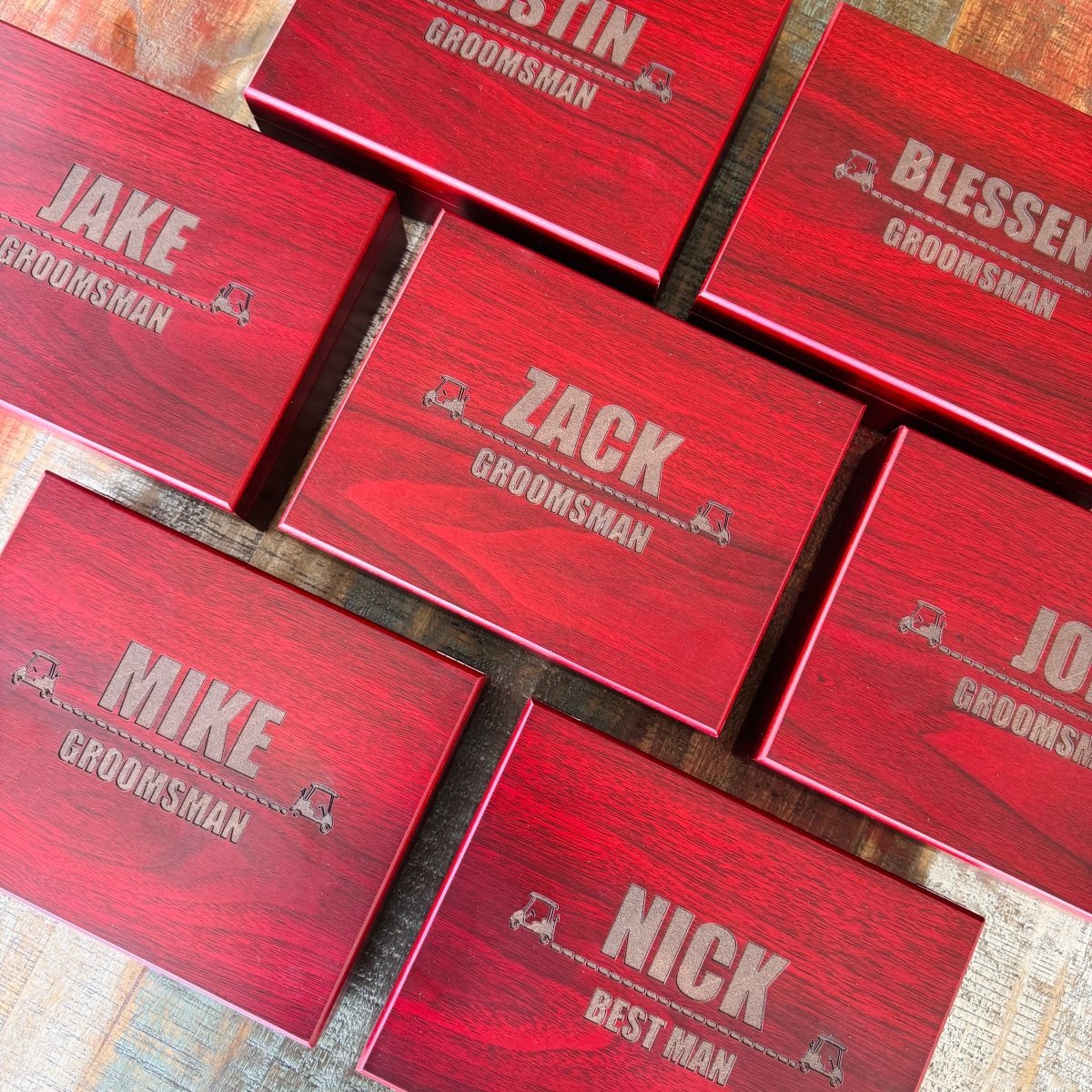 Unique Personalized Fairway Squad Set Customized Groomsmen Proposal Gifts for Men by Groovy Guy