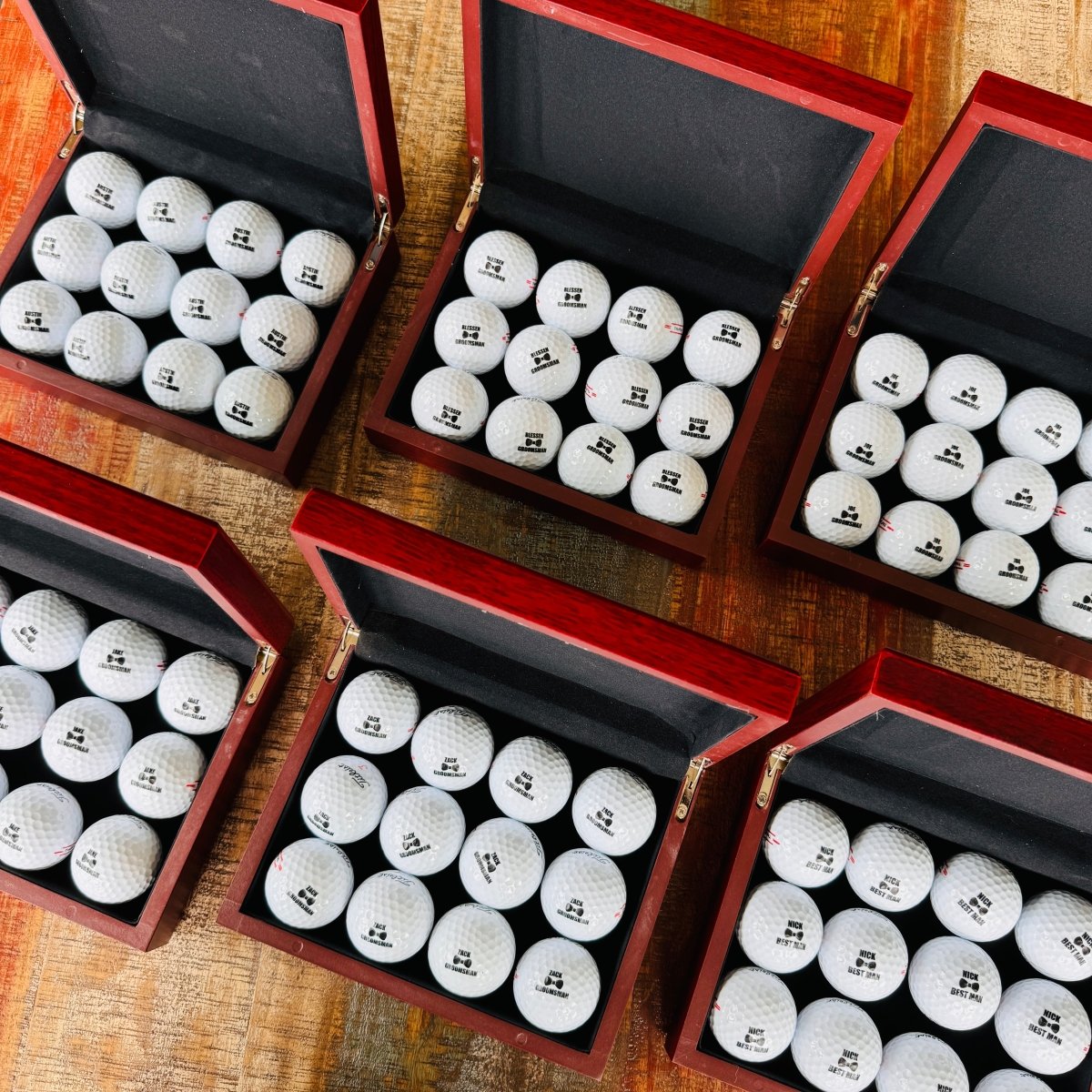 Unique Personalized Fairway Squad Set Customized Groomsmen Proposal Gifts for Men by Groovy Guy