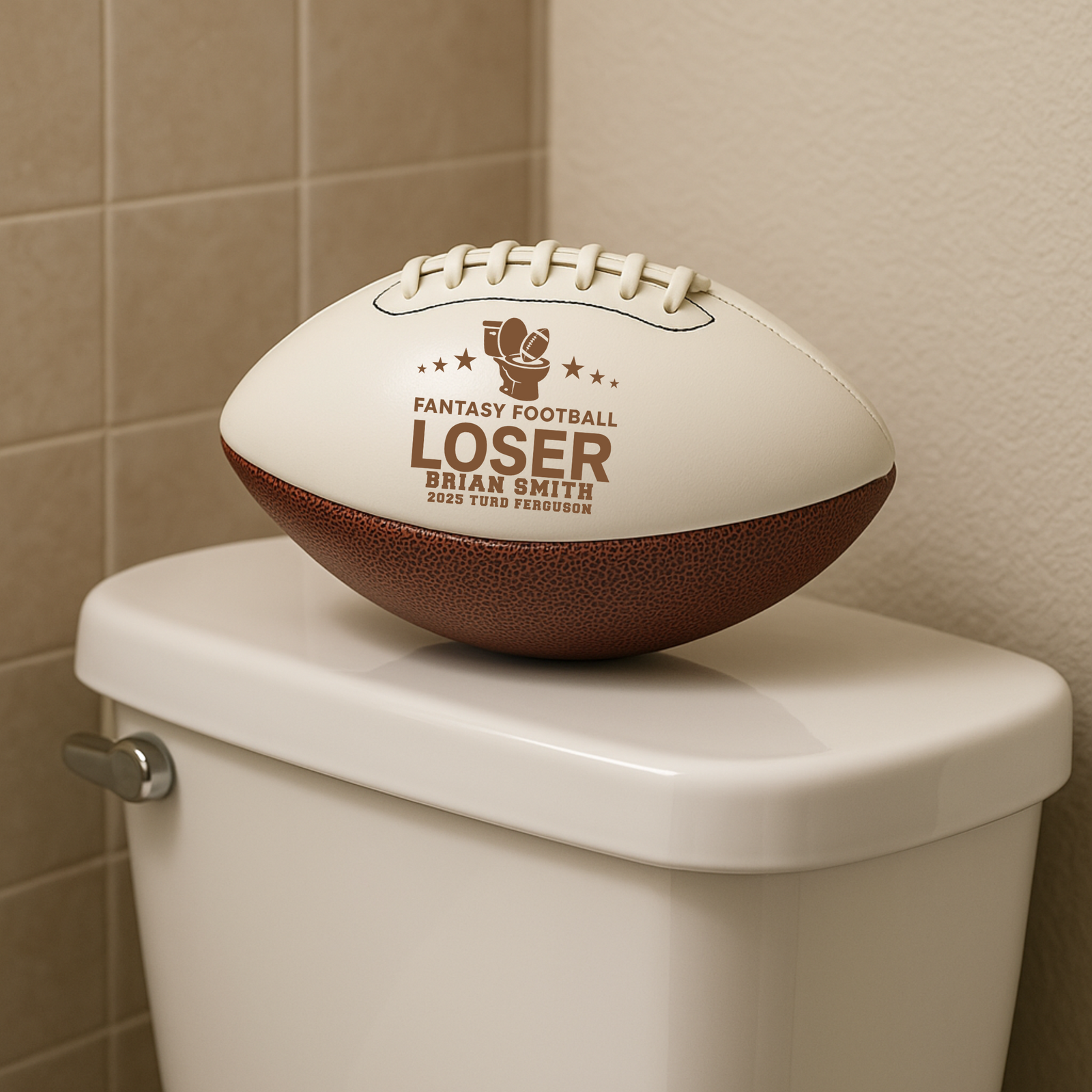 Fantasy Football Loser Toilet Bowl Trophy