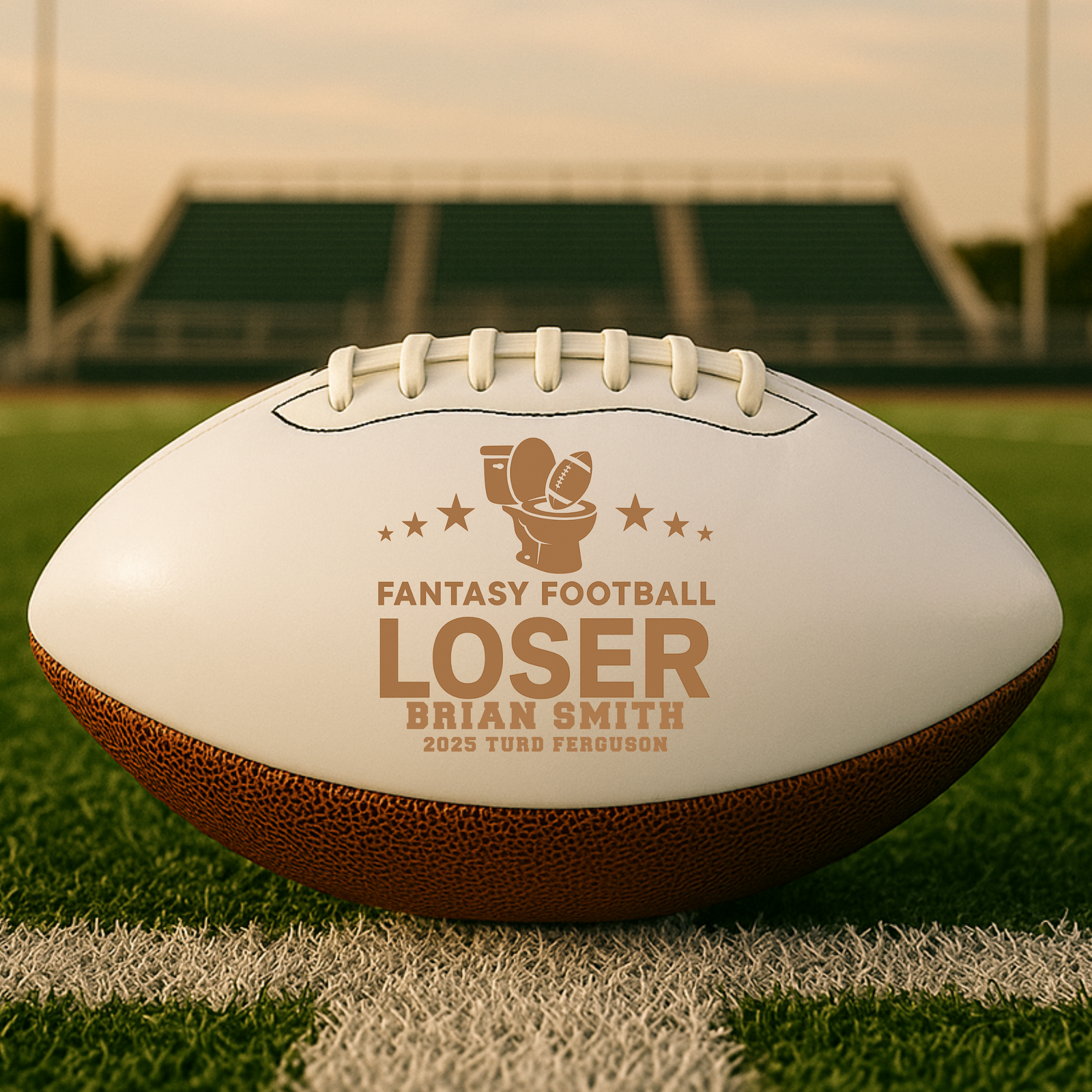 Fantasy Football Loser Toilet Bowl Trophy