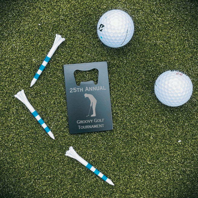 Unique Personalized Golf Outing Bottle Opener Customized Golf Outing Gifts for Men by Groovy Guy
