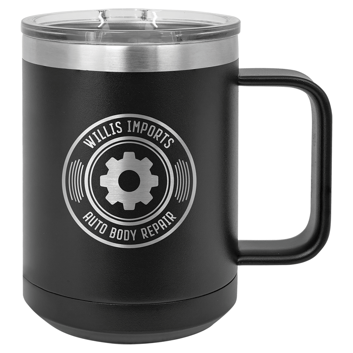 Unique Personalized Custom Logo Metal Coffee Mug – 15 oz Customized Gifts for Men by Groovy Guy