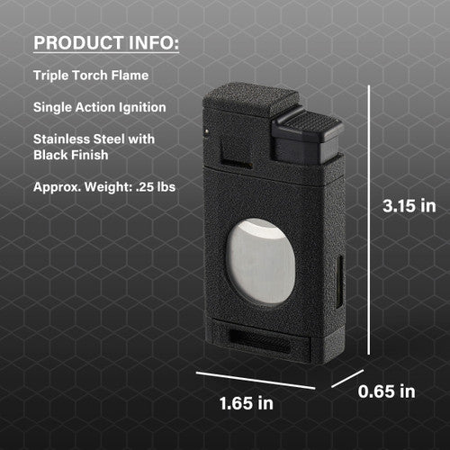 Crackle Black Triple Torch and Cutter